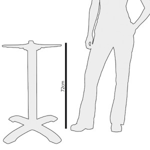 Bord Runt Kromat Bordben Ø 430 Mm - Bolero - Fourniresto