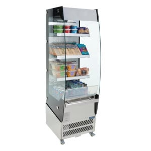 Vitrine Positive Libre Service En Inox 220 L - Polar - Fourniresto