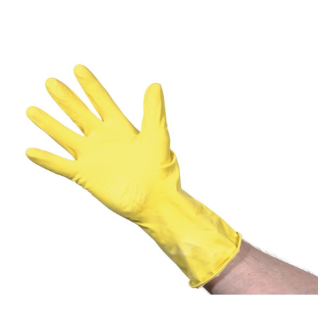 Gants Multi-Usages Jaunes Taille S - Jantex - Fourniresto