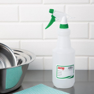 Spray Bottle Color Code Green 750 ml - Jantex - Fourniresto