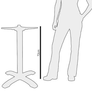 Bord i dekorerad gjutjärn Ø 420 mm - Bolero - Fourniresto