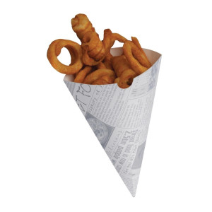 Papperspåse för pommes frites med tryck - 1000-pack - Colpac - Fourniresto