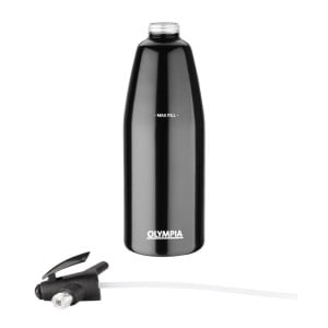 Black 1 L Seltzer Water Siphon - Olympia - Fourniresto