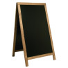 Teak Sidewalk Sign 1200 X 680 mm - Security - Fourniresto