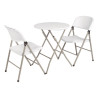 Chaise Pliantes Blanche Et Grise - Lot De 2 - Bolero - Fourniresto