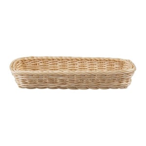 Rectangular Cutlery Basket in Rattan and Polypropylene 270 x 100 mm - APS - Fourniresto