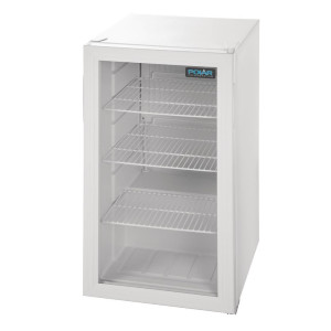 White Countertop Refrigerated Display Case 1 Door 88 L - Polar - Fourniresto