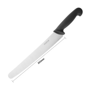 Kniv för bakning Svart 25 cm - Hygiplas - Fourniresto