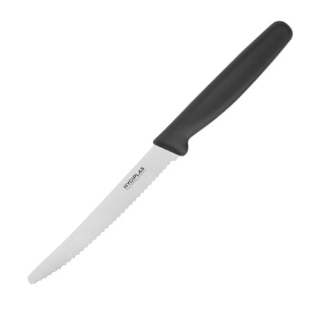 Kniv för tomater Svart Tandad Blad 10 cm - Hygiplas - Fourniresto