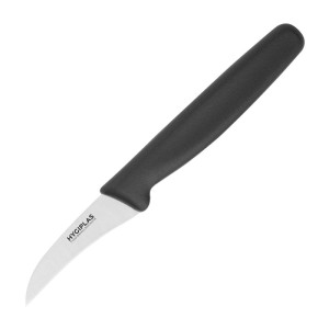 Kniv med 6,5 cm svart skalblad - Hygiplas - Fourniresto