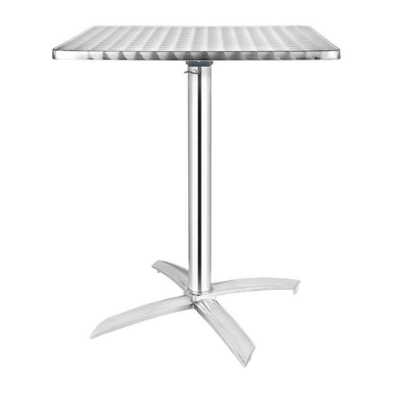 Table Carrée à Plateau Basculant en Inox - 600 x 600 mm - Bolero - Fourniresto