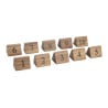 Wooden Table Numbers from 1 to 10 - Olympia - Fourniresto