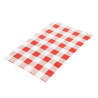 Papper Oljebeständigt Vichy Röd 190 x 310 mm - Paket om 200 - FourniResto - Fourniresto