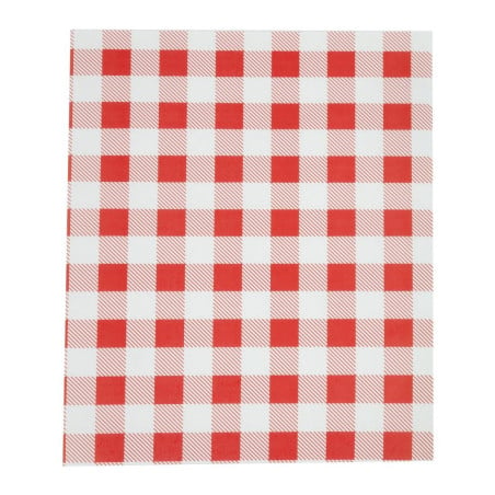 Papper Oljebeständigt Vichy Röd 310 x 380 mm - Paket med 200 - FourniResto - Fourniresto