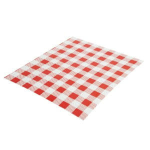 Papper Oljebeständigt Vichy Röd 310 x 380 mm - Paket med 200 - FourniResto - Fourniresto