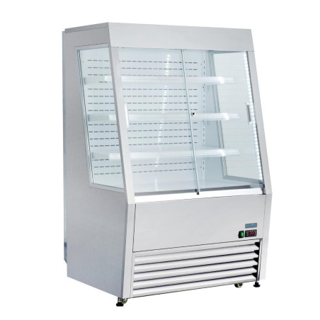 Refrigerated Wall Display Case Positive 3 Shelves 918 mm - Polar - Fourniresto