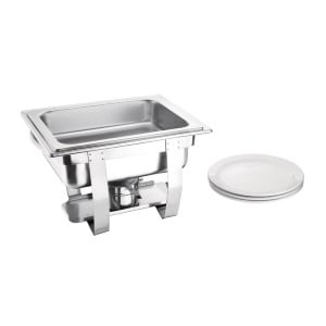 Chafing Dish Rostfritt stål GN 1/2 3,7 L - Olympia - Fourniresto