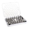 Assorted Stainless Steel Piping Nozzles - Set of 52 - Vogue - Fourniresto