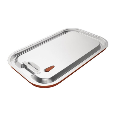 Couvercle Hermétique en Inox et Silicone pour Bac GN 1/1 - Vogue - Fourniresto