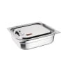 Airtight Stainless Steel and Silicone Lid for GN 1/2 Pan - Vogue - Fourniresto