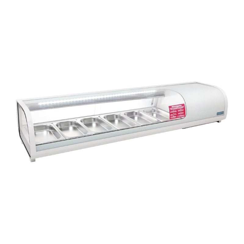 Jääkaappivitriini Tapaksille 6 x GN 1/3 - Polar