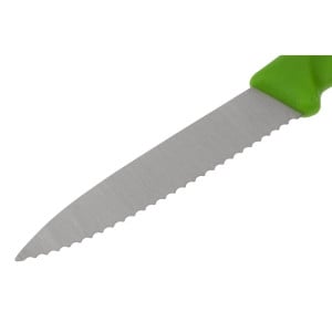 Kökkniv Grön Tandad Blad 8 cm - Victorinox - Fourniresto