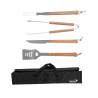 Stainless Steel and Wood Barbecue Kit 4 Utensils - DEGLON - Fourniresto