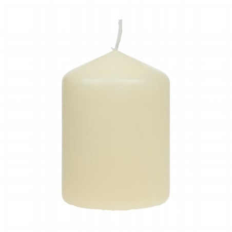 Ivory Cylindrical Candles Ø 60 mm - Pack of 12 - FourniResto - Fourniresto