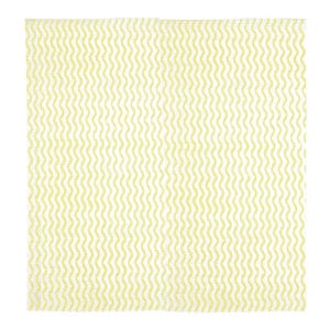 Yellow Non-Woven Cloth Roll of 100 - Jantex - Fourniresto