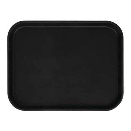 Plateau Rectangulaire Antidérapant en Fibre de Verre Camtread Noir 45,7 cm - Cambro - Fourniresto