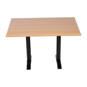 Rectangular Pre-Drilled Beech Table Top - Bolero - Fourniresto