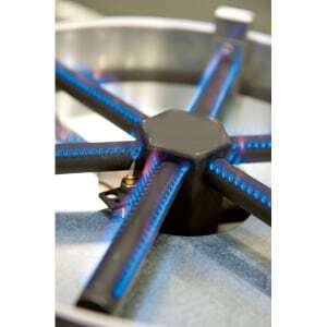 Professionell Gasdriven Crêpemaker 6 Armar - Standardserie - Ø 40 cm