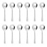 Round Stainless Steel Harley Soup Spoon - Set of 12 - Olympia - Fourniresto