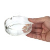 Small Stackable Glass Ashtray Ø107 mm - Pack of 24 - Olympia - Fourniresto