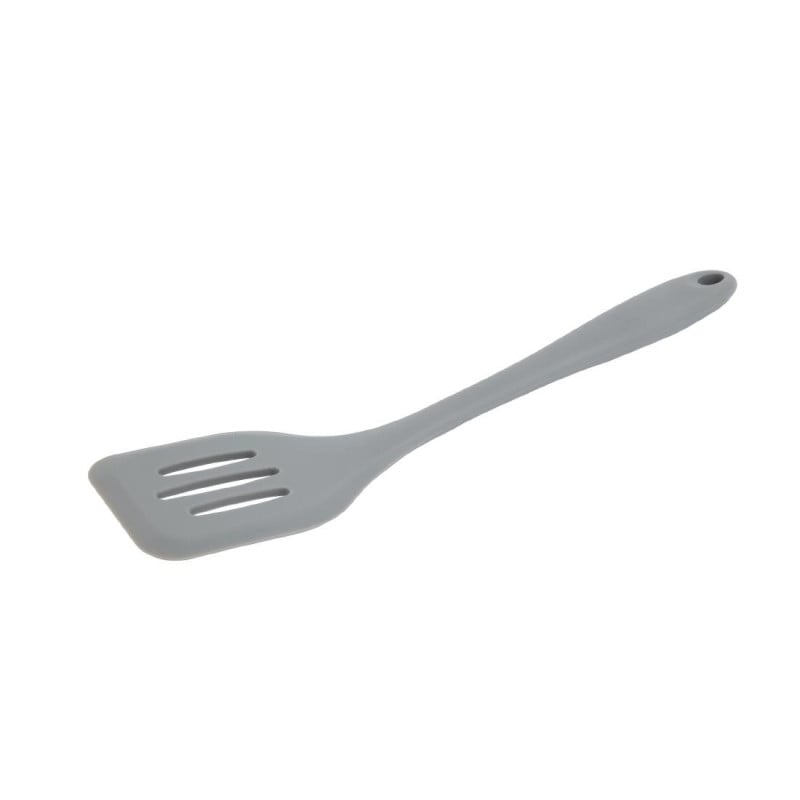 Perforated Grey Heat-Resistant Silicone Spatula 295mm - Vogue - Fourniresto