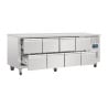 Refrigerated Table Gn 1/1 Ventilated 8 Drawers Series U - 616 L - Polar