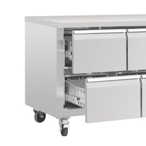 Kylbord Gn 1/1 Ventilerad 8 Lådor Serie U - 616 L - Polar