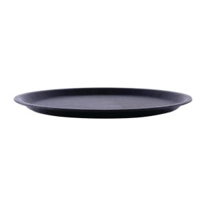 Non-slip Black Round Tray Ø 310mm - Roltex - Fourniresto