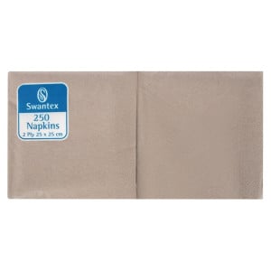 Compostable Kraft 2-ply Breakfast Napkins 25x25 - Pack of 2000 - FourniResto - Fourniresto