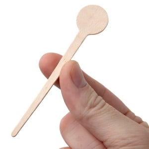 Biodegradable Wooden Cocktail Stirrers 100mm - Pack of 100 - Fiesta Green - Fourniresto