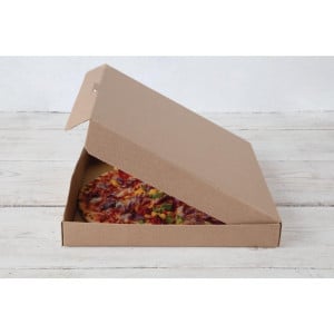 Pizzakartonger Kraft 35 cm - 50-pack - Fiesta Green - Fourniresto