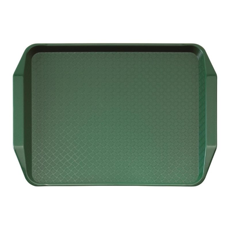 Rektangulärt grönt bricka med handtag i polypropylen Fast Food 430mm - Cambro - Fourniresto Rektangulärt grönt bricka med handtag i polypropylen Fast Food 430mm - Cambro - Fourniresto