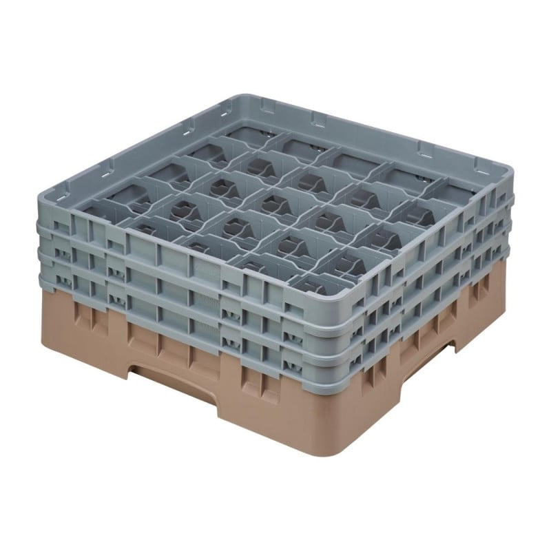 Glasställ 25 fack Camrack Beige Maxhöjd 174mm - Cambro - Fourniresto