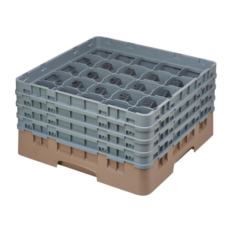 Lasikaappi 25 lokeroa Camrack Beige, maksimikorkeus 215 mm - Cambro - Fourniresto