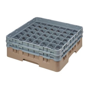Lasihylly 49 Lokeroa Camrack Beige Enimmäiskorkeus 133mm - Cambro - Fourniresto