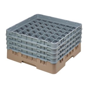 Glasställ 49 fack Camrack Beige Max höjd 215mm - Cambro - Fourniresto