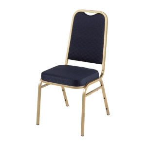 Siniset neliöselkäiset bankettituolit - 4 kpl - Bolero - Fourniresto