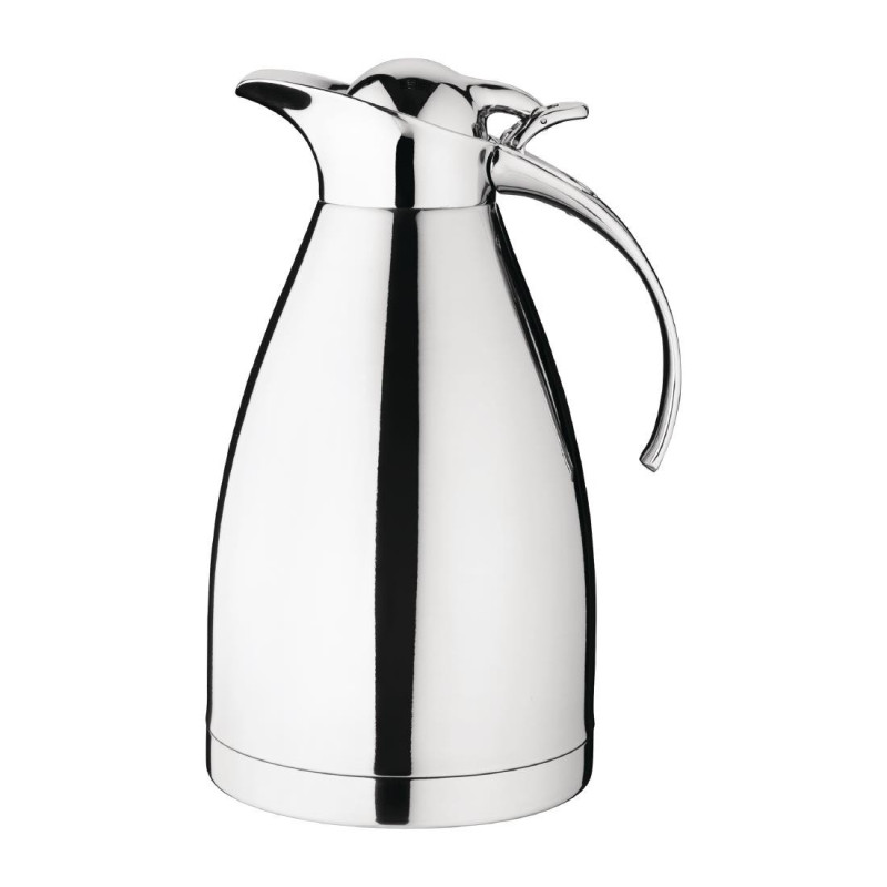 Stainless Steel Insulated Jug with Hinged Lid 1.5L - Olympia