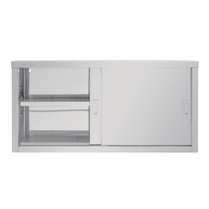 Vogue 1200mm Stainless Steel Wall Cupboard - Optimized Hygiene and Space