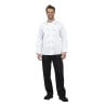 Köksjacka Chicago unisex långärmad vit storlek L - Whites Chefs Clothing - Fourniresto